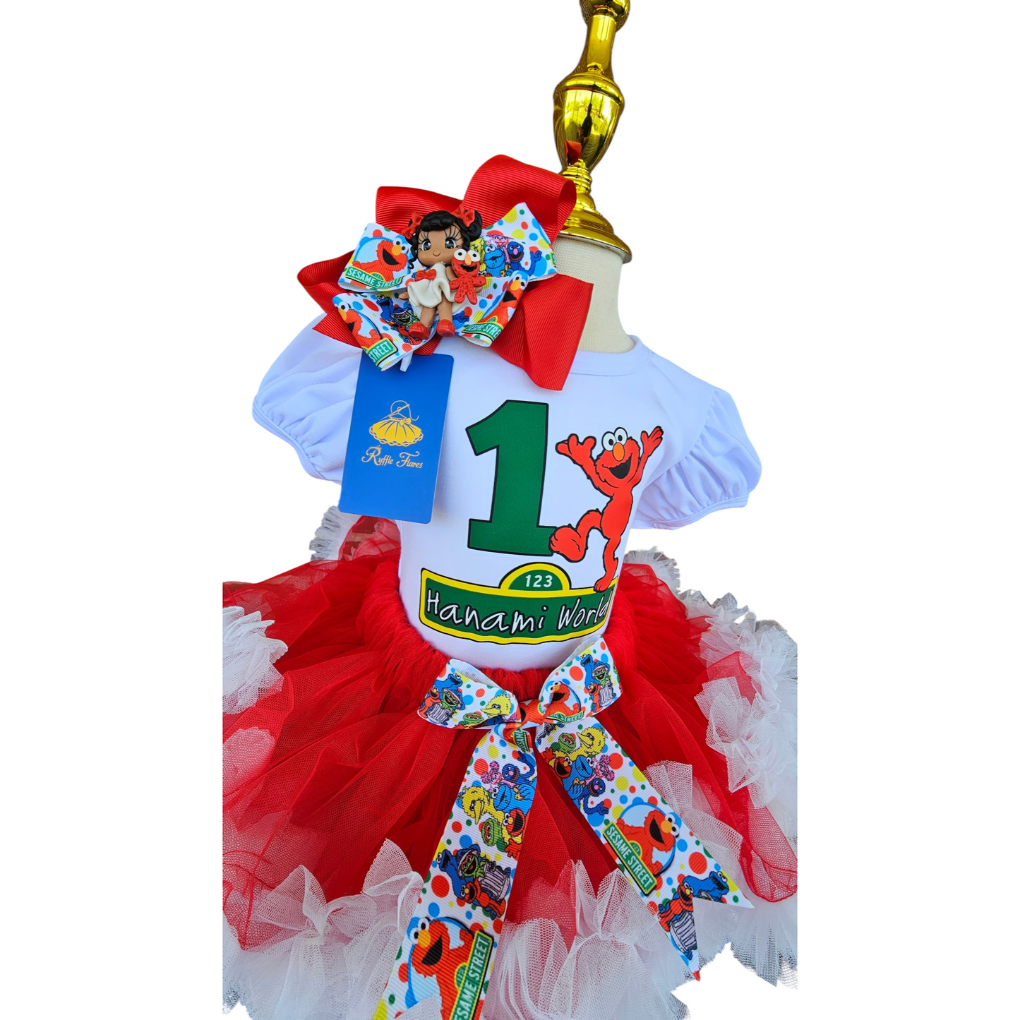 Elmo Birthday Tutu Outfit
