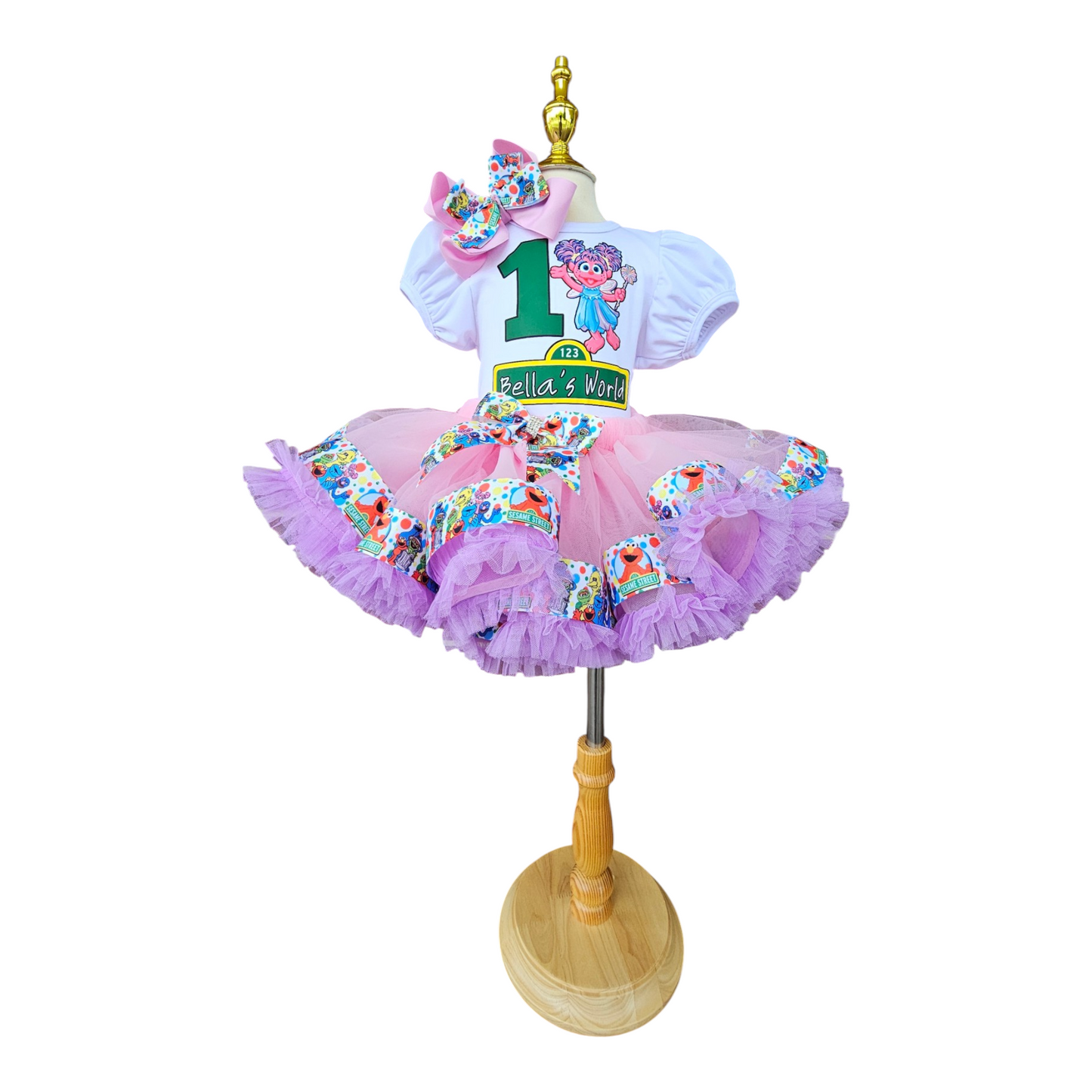 Custom Made Abby Cadabby Tutu Set Birthday Outfit for Girls