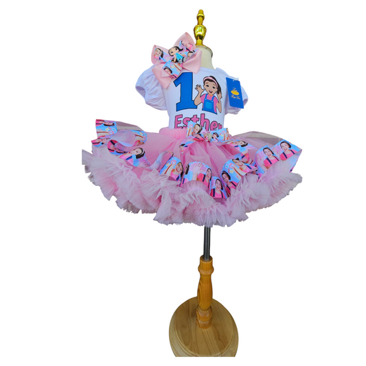 Custom Ms Rachel Birthday Tutu Outfit for Girls, Personalized Miss Rachel Birthday Shirt, 1st 2nd 3rd Birthday Tutu Set