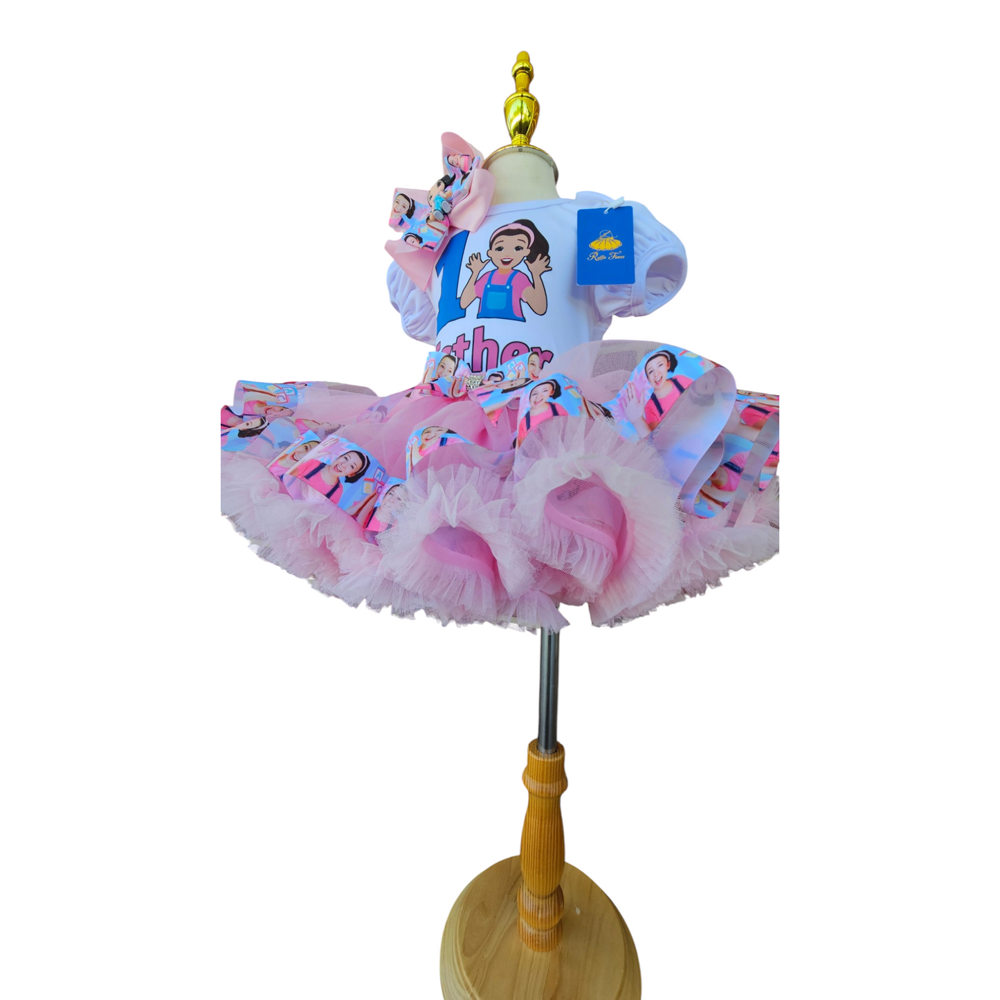 Custom Ms Rachel Birthday Tutu Outfit for Girls, Personalized Miss Rachel Birthday Shirt, 1st 2nd 3rd Birthday Tutu Set