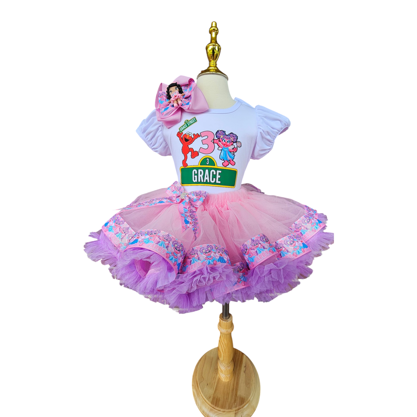 Abby Cadabby And Elmo Tutu Set Birthday Outfit for Girls