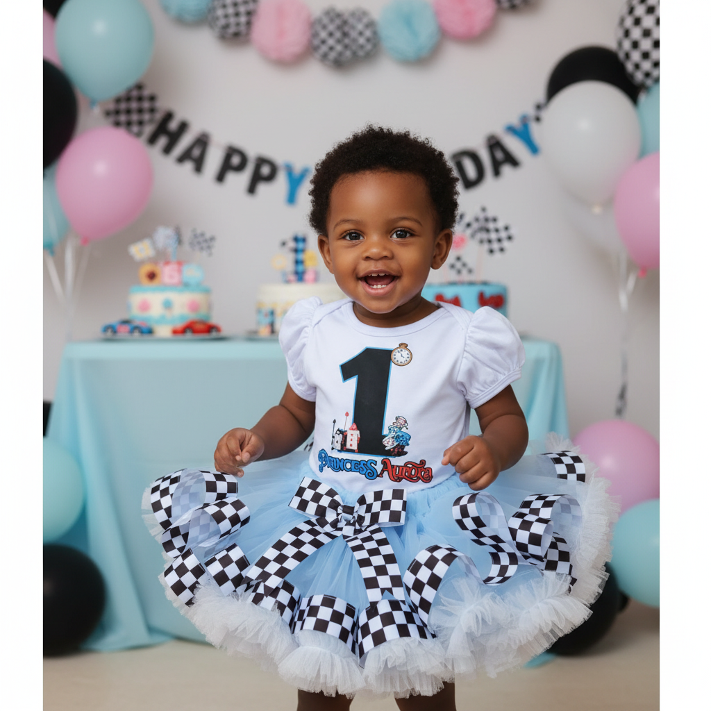 Personalized Princess Girl Birthday Tutu Outfit