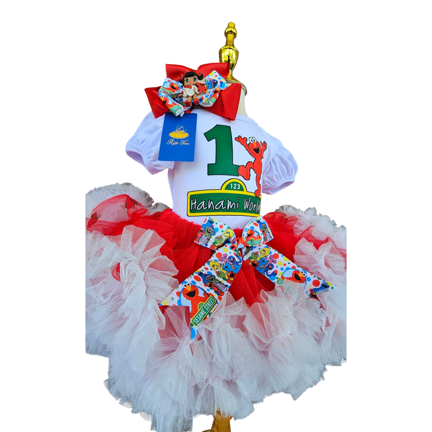 Elmo Birthday Tutu Outfit