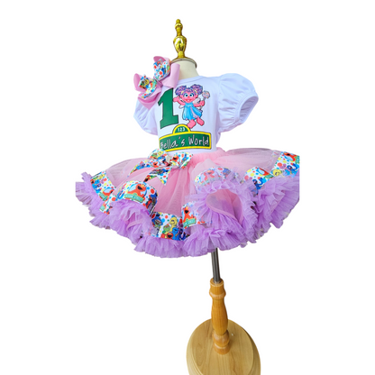 Custom Made Abby Cadabby Tutu Set Birthday Outfit for Girls