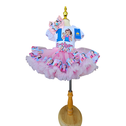 Custom Ms Rachel Birthday Tutu Outfit for Girls, Personalized Miss Rachel Birthday Shirt, 1st 2nd 3rd Birthday Tutu Set