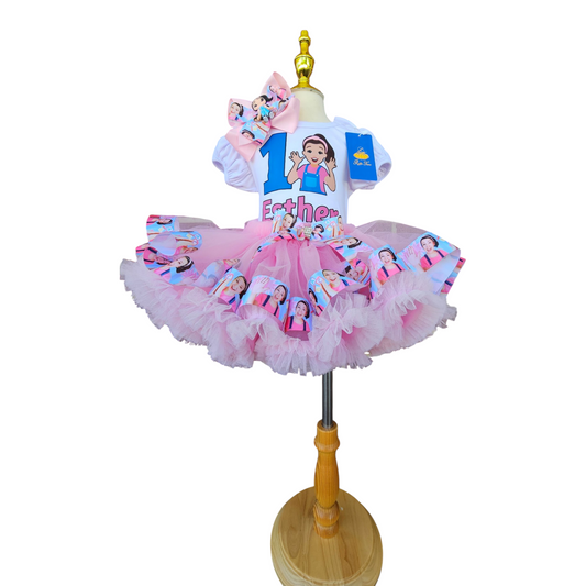 Custom Ms Rachel Birthday Tutu Outfit for Girls, Personalized Miss Rachel Birthday Shirt, 1st 2nd 3rd Birthday Tutu Set