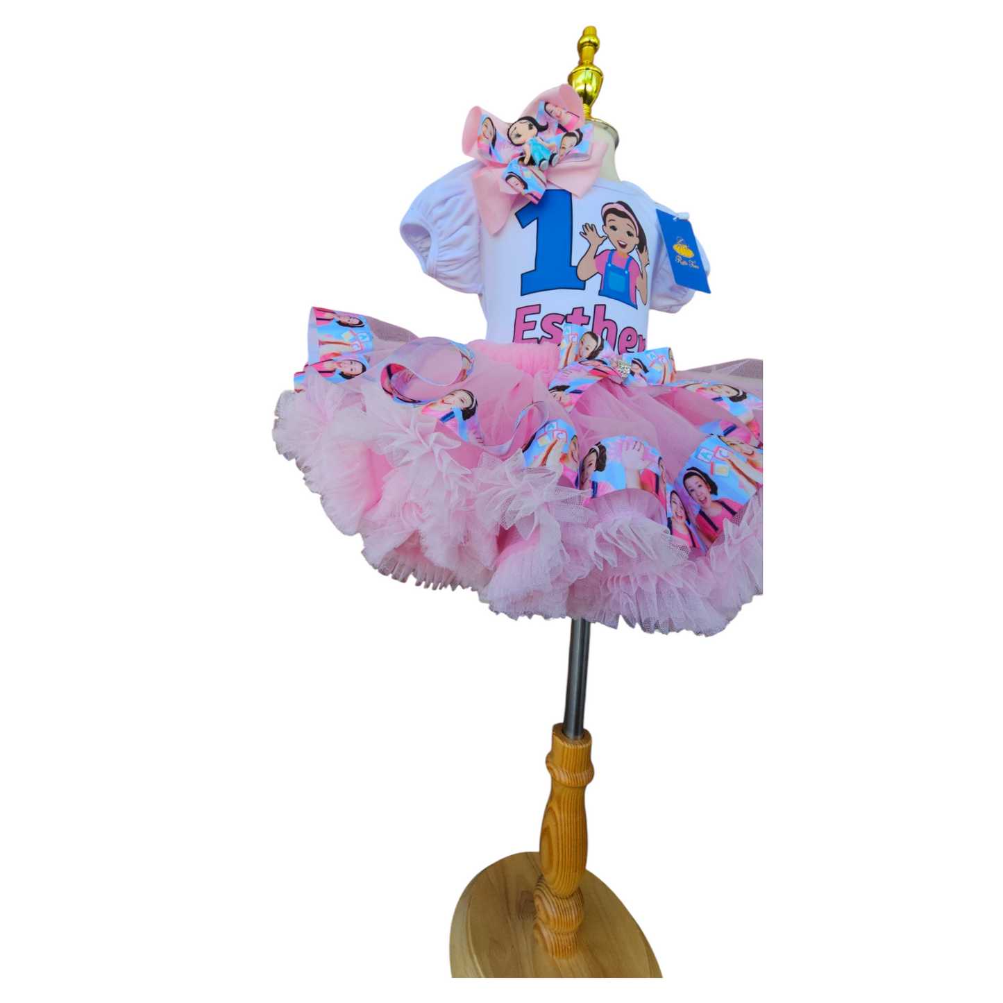 Custom Ms Rachel Birthday Tutu Outfit for Girls, Personalized Miss Rachel Birthday Shirt, 1st 2nd 3rd Birthday Tutu Set