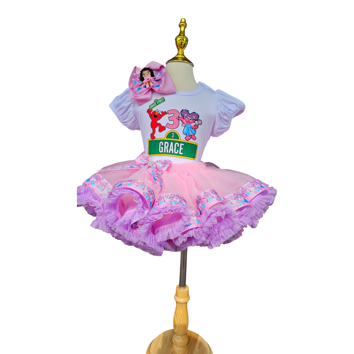 Abby Cadabby And Elmo Tutu Set Birthday Outfit for Girls