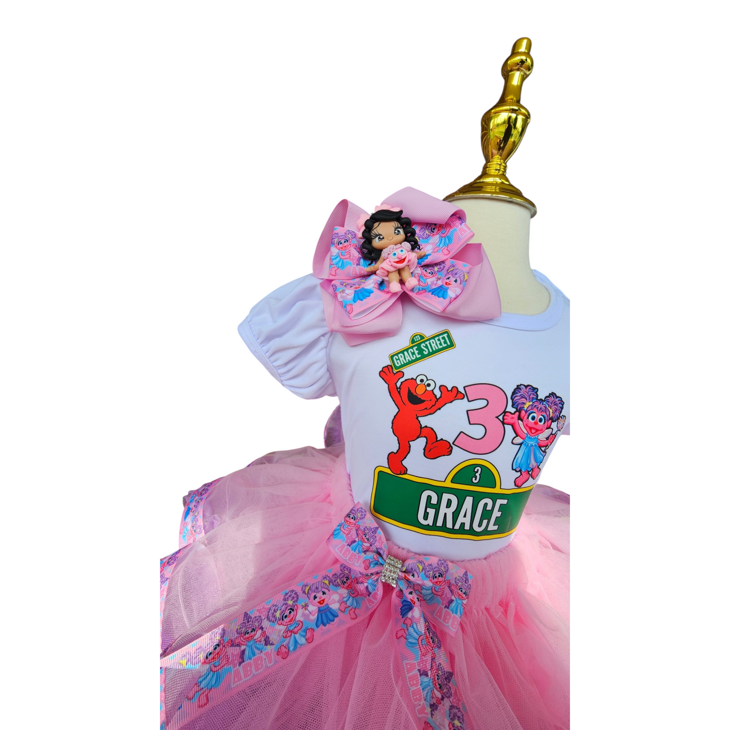 Abby Cadabby And Elmo Tutu Set Birthday Outfit for Girls