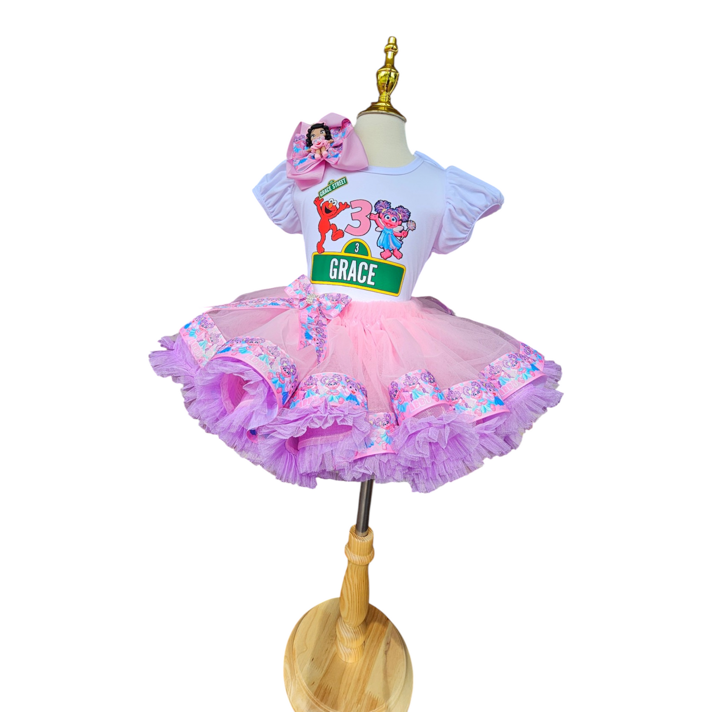 Abby Cadabby And Elmo Tutu Set Birthday Outfit for Girls