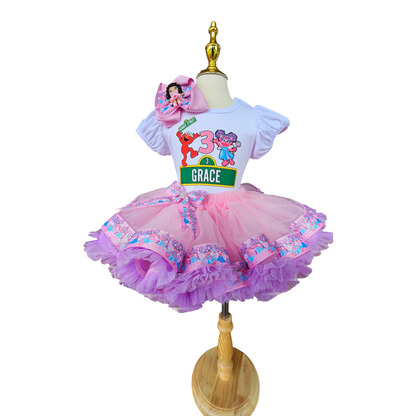 Abby Cadabby And Elmo Tutu Set Birthday Outfit for Girls