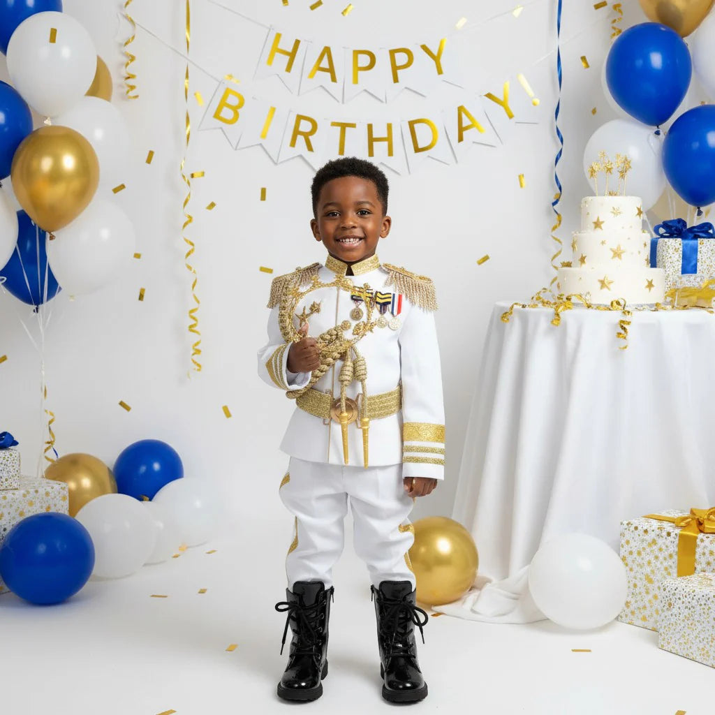 Baby Boys Formal Military Dress Uniform Costume